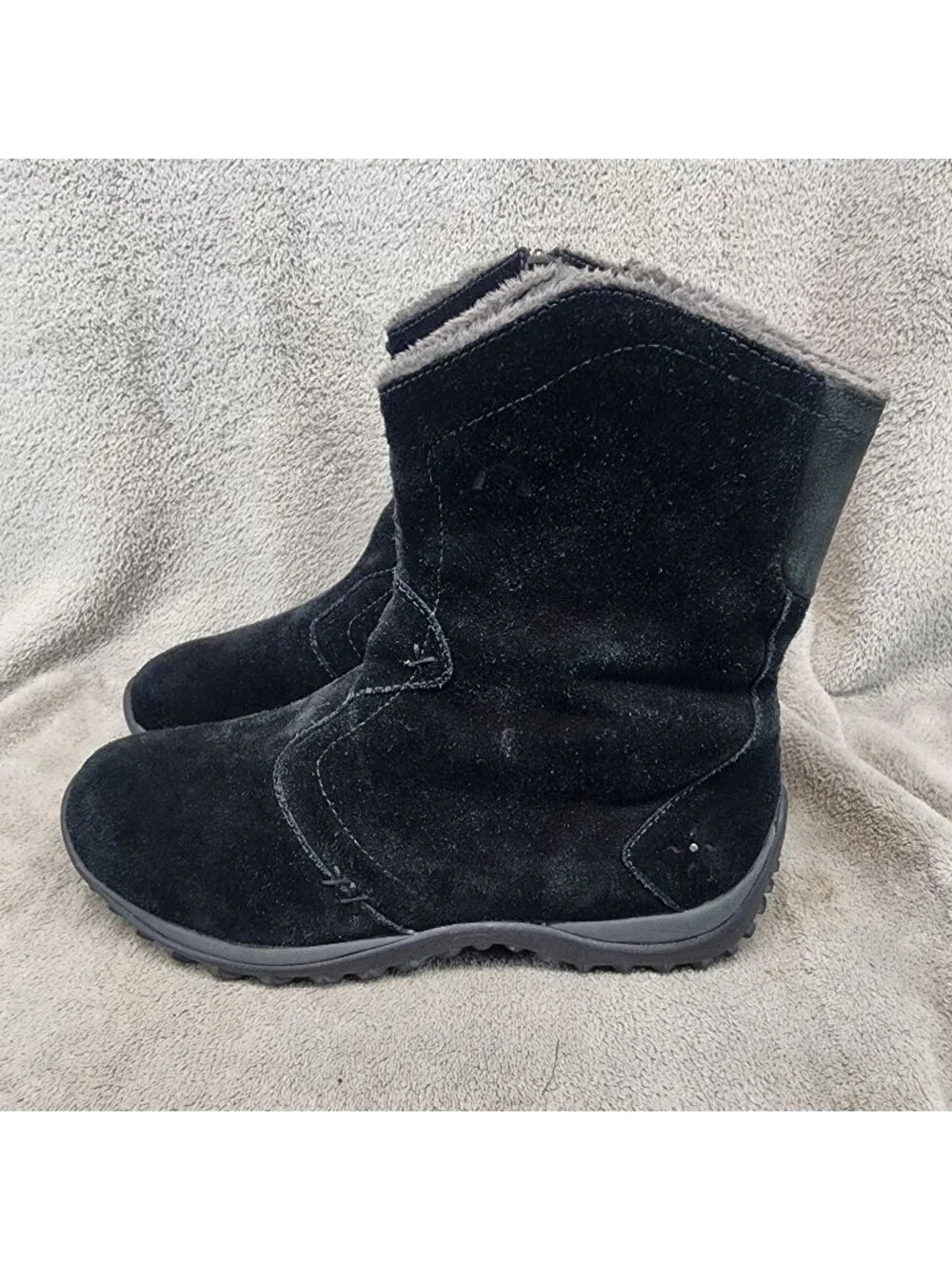 Sorel Shoes Womens Size 9 Maribel Black Suede Winter Boots *Read*